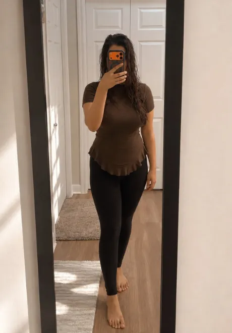 Nira Short Sleeve Ruffle Top