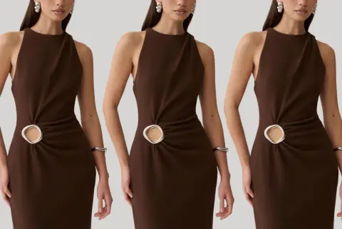 Meshki Chocolate Brown Maxi Dress
